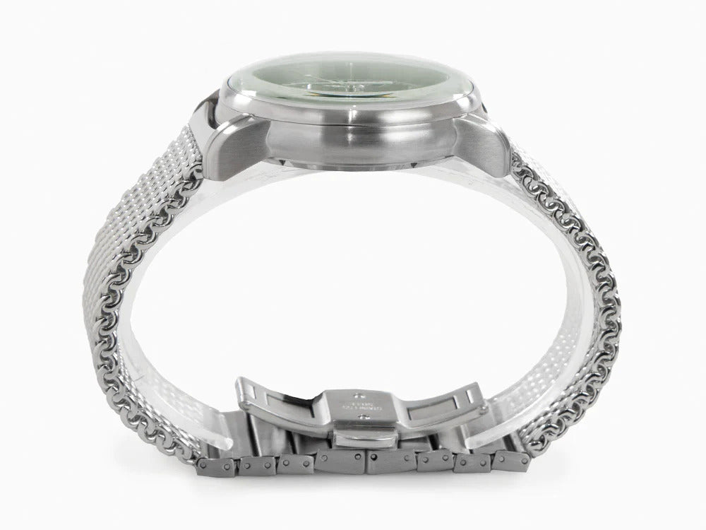 Zeppelin 100 Years Zeppelin Ed. 1 Quartz Uhr, Grün, 42 mm, Stahlband, 8680M-4