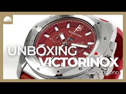 Victorinox I.N.O.X. Chrono Quartz Uhr, Rot, 43 mm, V241986
