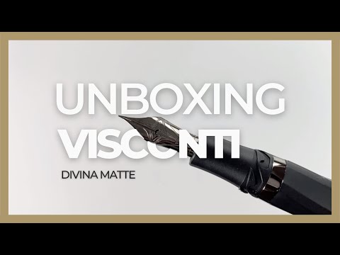 Visconti Divina Matte Füllfederhalter, Edelharz, Schwarz, KP18-09-FP