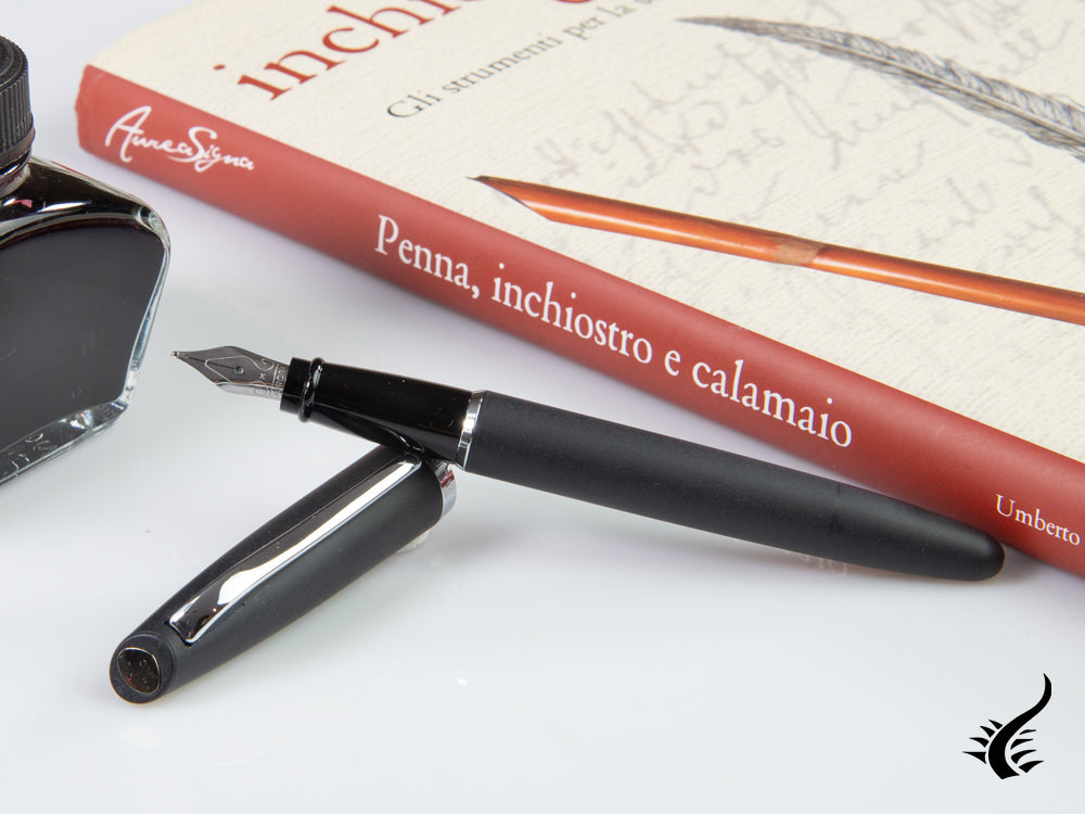 Aurora Style Füller, Schwarzes Edelharz, Verchromte Akzente E20N