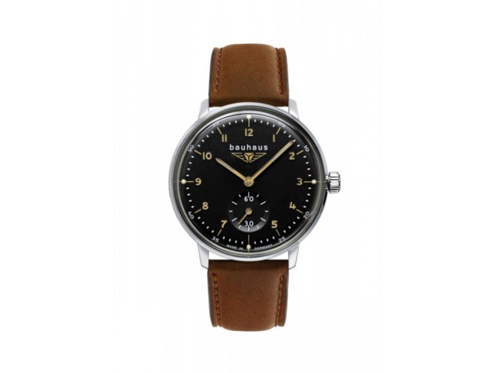 Bauhaus Quartz Uhr, Schwarz, 36 mm, 2037-2