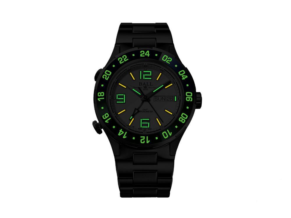 Ball MARINE GMT Automatik Uhr, Weiss, 40 mm, Lt. Edition, DG3030B-S9CJ-WH