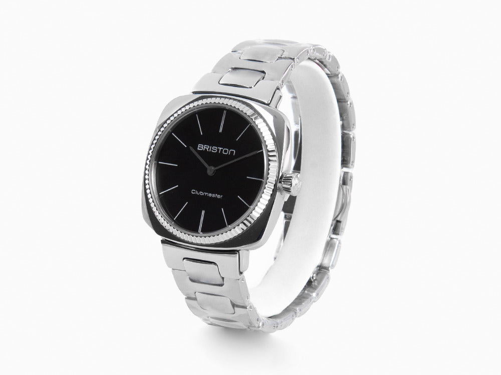 Briston Clubmaster Elegant Quartz Uhr, Schwarz, 37 mm, 22937.S.E.1.SB
