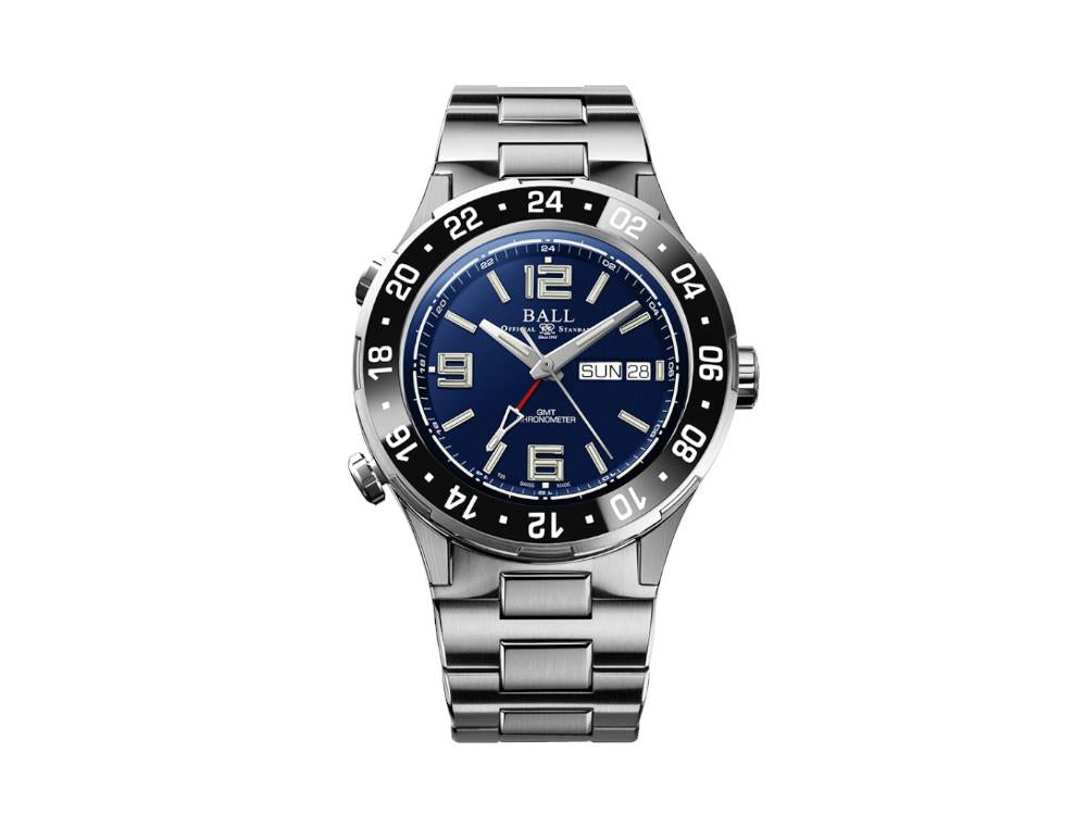 Ball Roadmaster Marine GMT Automatik Uhr, Blau, 40 mm, L.E., DG3030B-S7CJ-BE