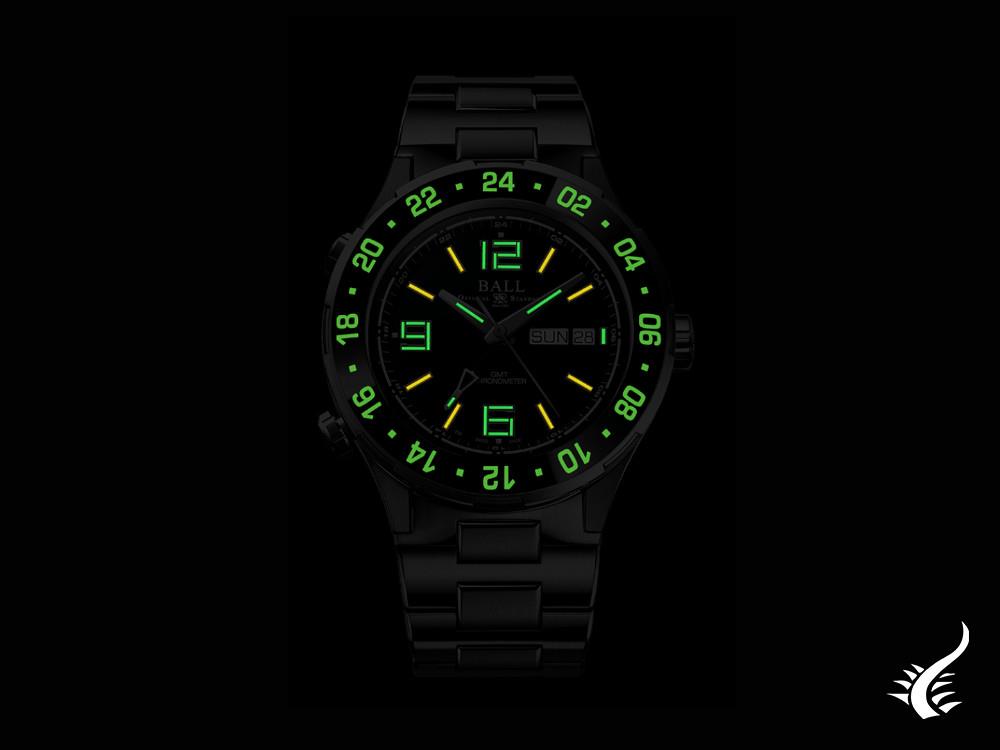 Ball Roadmaster Marine GMT Automatik Uhr, Blau, 40 mm, L.E., DG3030B-S7CJ-BE