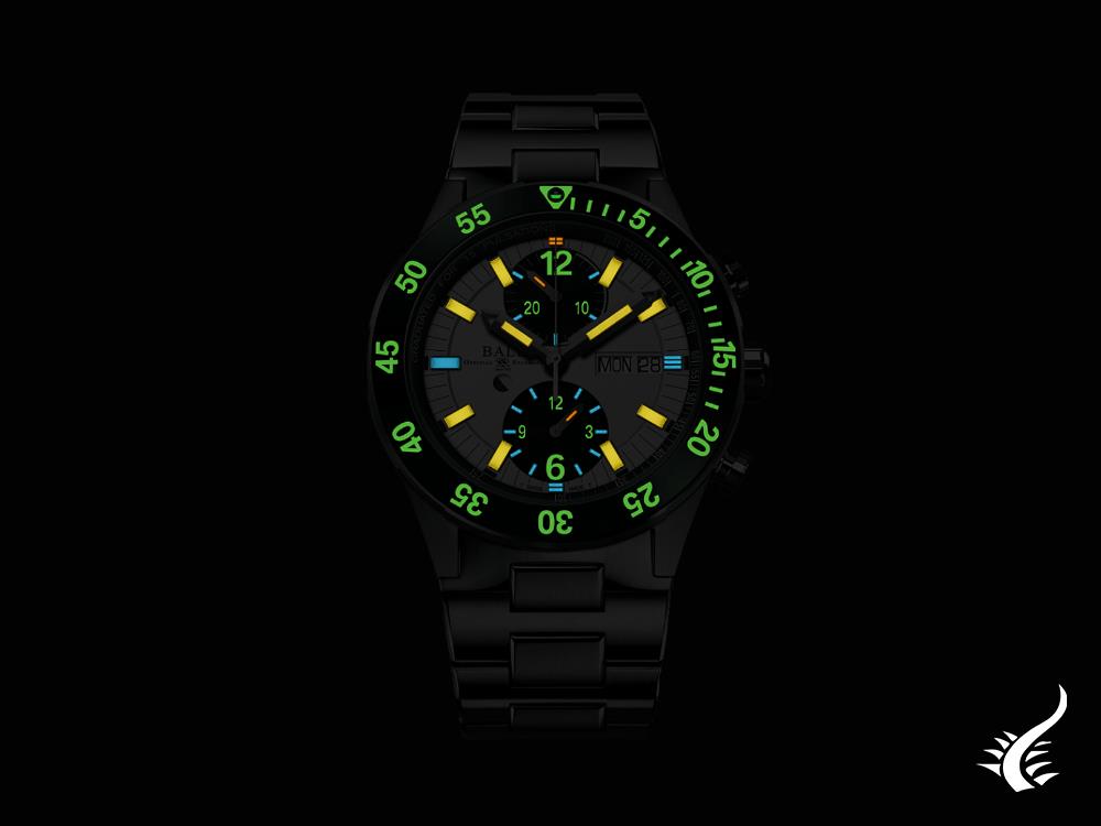 Ball Roadmaster Rescue Chronograph Automatik Uhr, Weiss, LE, DC3030C-S2-WH