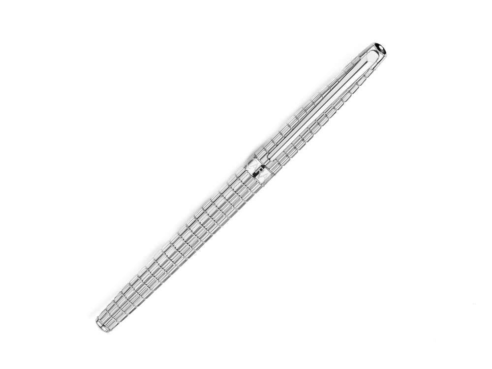 Caran d'Ache Léman Slim Lights Roller, Rhodium, Silber, 4771.386