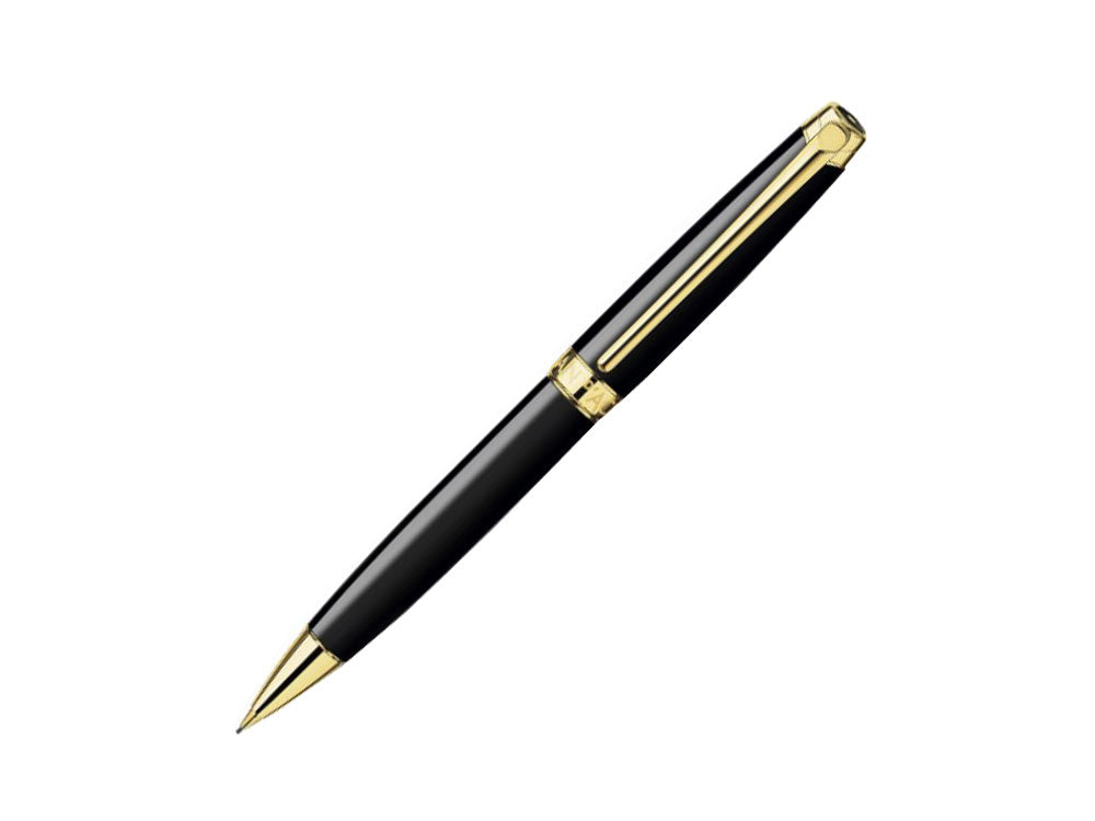 Caran d´Ache Léman Ebony Black Minenbleistift, Schwarz, Vergoldet, 4769.282