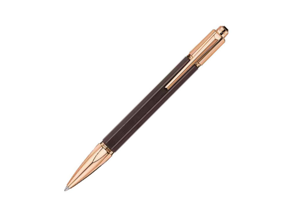 Caran d´Ache Varius Ebony Kugelschreiber, Braun, PVD Rosegold, 4480.142