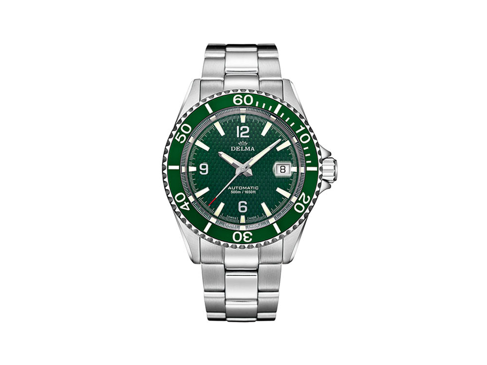 Delma Diver Santiago Automatik Uhr, Grün, 43 mm, 41701.560.6.144