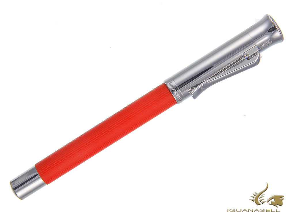 Graf von Faber-Castell Guilloche India Red Füllfederhalter, Edelharz