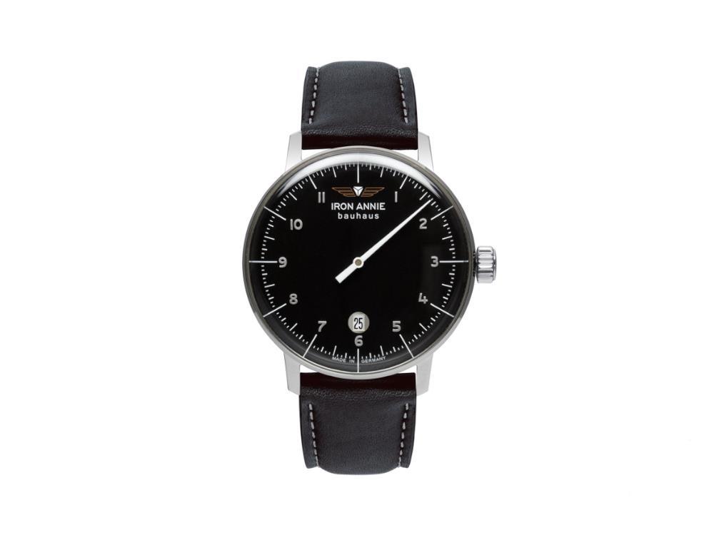 Iron Annie Bauhaus Quartz Uhr, Schwarz, 40 mm, Tag, 5042-2