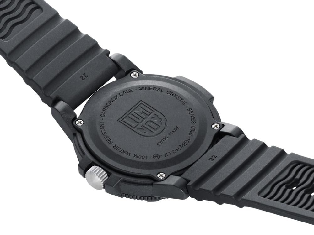 Luminox Sea Turtle Quartz Uhr, Orange, CARBONOX™, 44 mm, 10 atm, Tag, XS.0329.1