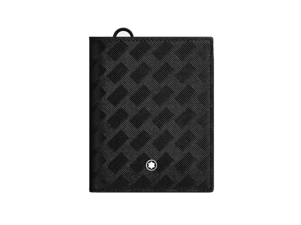 Montblanc Extreme 3.0 Compact Brieftasche, Schwarz, Baumwolle, 6 Karten, 129975