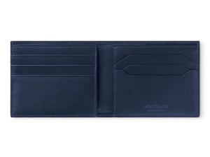 Montblanc Meisterstück Brieftasche, Blau, Leder, Karten, 131692