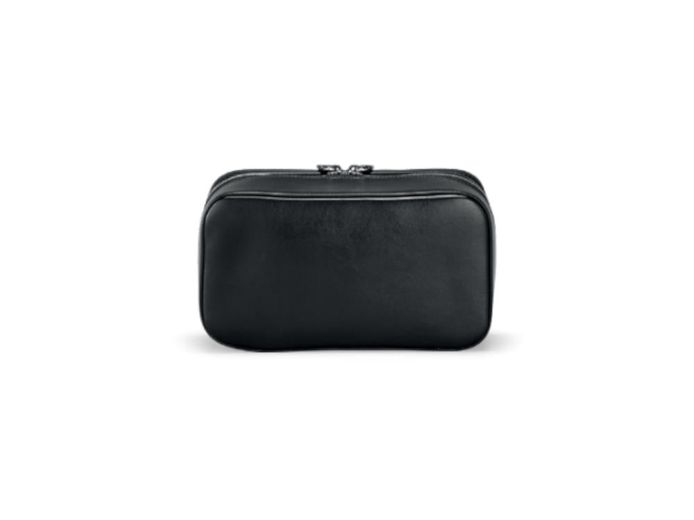 Montegrappa Signet Series Wash Bag, Leder, Schwarz, Der Reißverschluss, IC00BC00