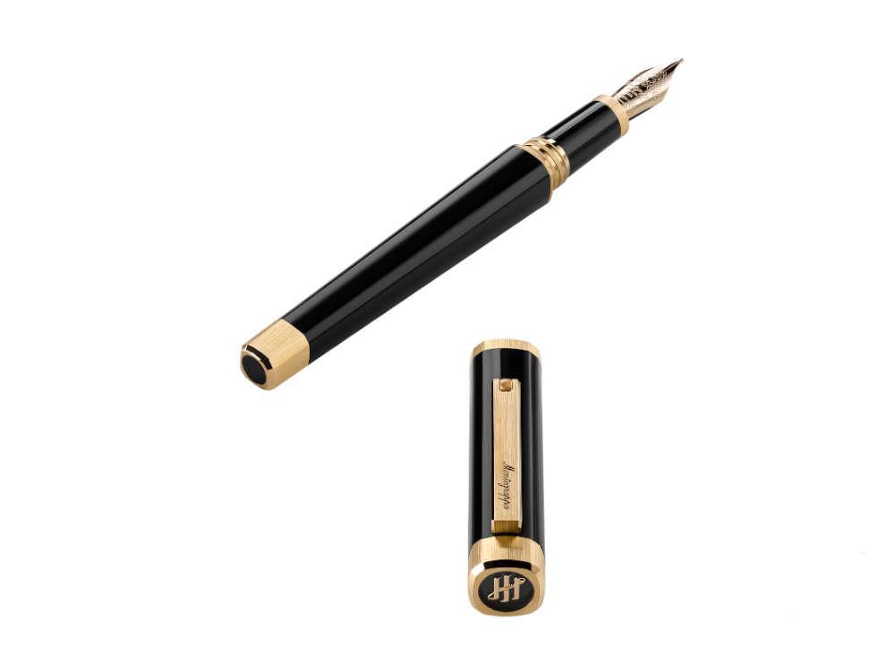 Montegrappa Quattro Füllfederhalter, Vergoldet, 14k Gold, ISZ4I-4Y