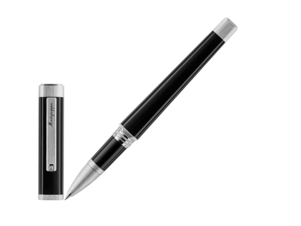 Montegrappa Quattro Roller, Palladium Akzenten, Schwarz, ISZ4IRIP