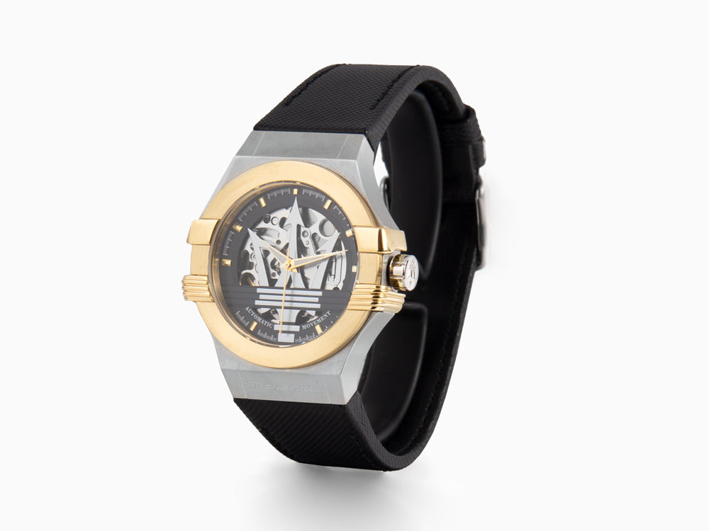 Maserati Potenza Automatik Uhr, Schwarz, 42 mm, Shapir-Glas, R8821108037