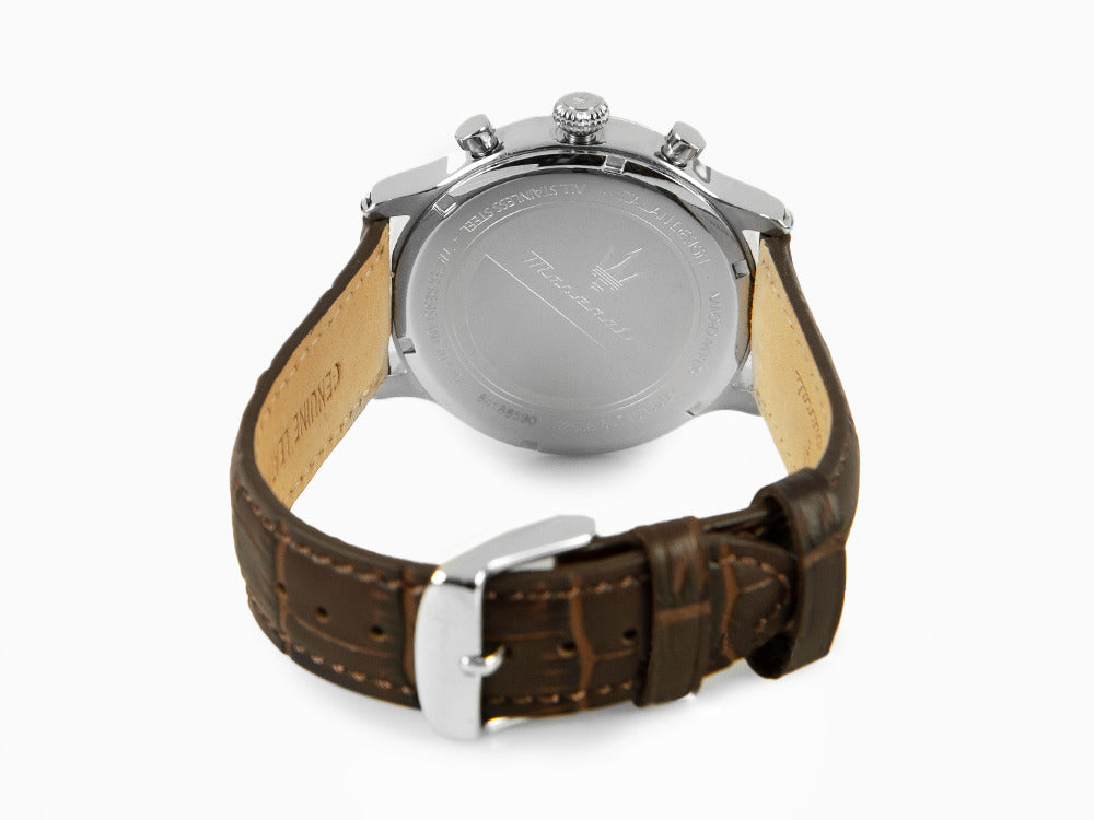 Maserati Epoca Quartz Uhr, Blau, 42 mm, Mineral Glas, R8871618014