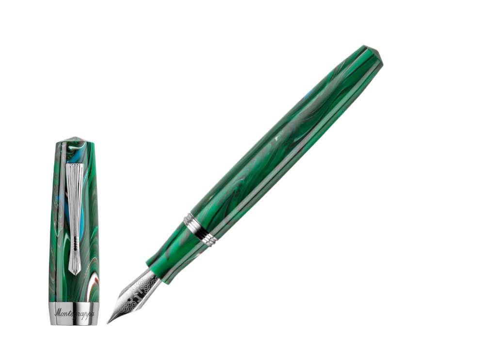 Montegrappa Elmo 02 Cortina Füllfederhalter, Edelstahl, ISE2R-AG