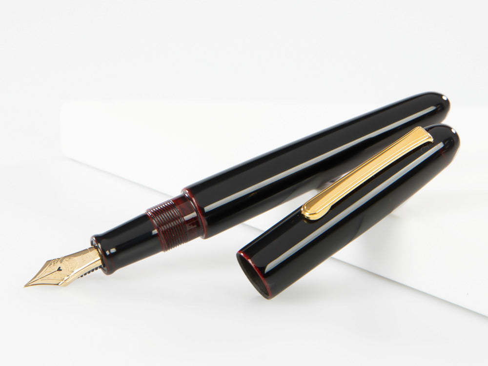 Nakaya Writer Füller, Kuro Tamenuri, Naturkautschuk und Urushi Lack