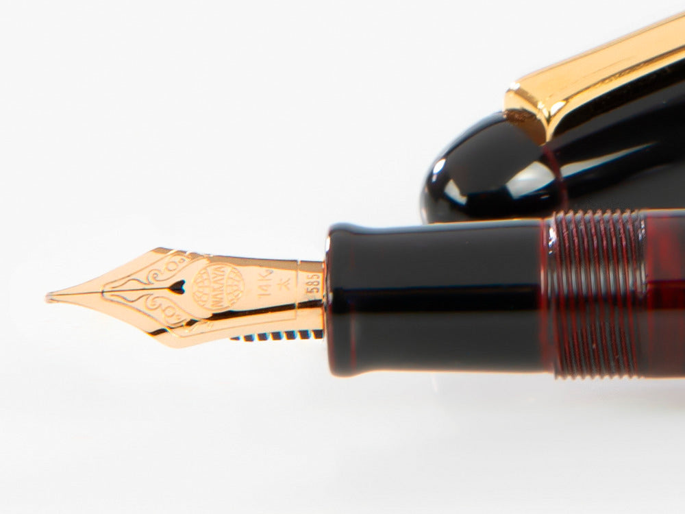 Nakaya Writer Füller, Kuro Tamenuri, Naturkautschuk und Urushi Lack