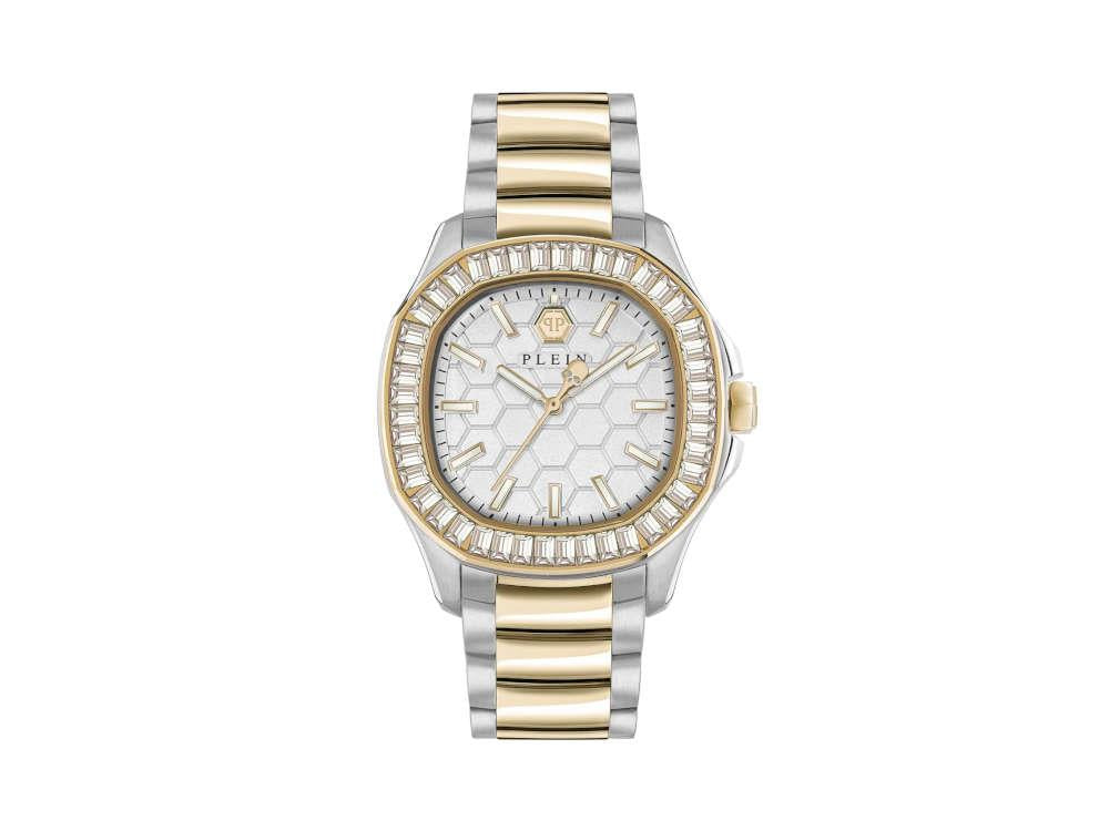Philipp Plein Plein Philipp Lady Quartz Uhr, PVD Gold, Weiss, 38 mm, PWTAA0523
