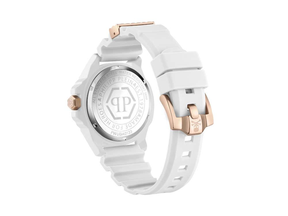 Philipp Plein The Skull Ecoceramic Quartz Uhr, Weiss, 44 mm, PWUBA0123