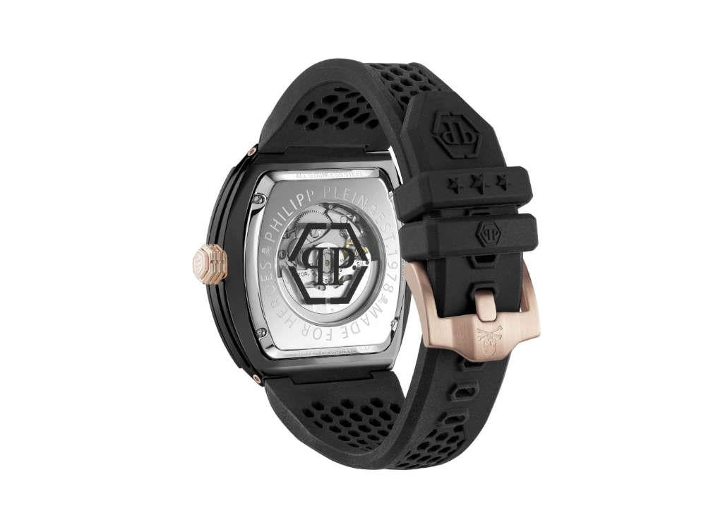 Philipp Plein The Skeleton Ecoceramic Automatik Uhr, Schwarz, 44 mm, PWVBA0523