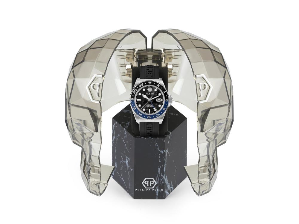 Philipp Plein GMT-I Challenger Quartz Uhr, Schwarz, 44 mm, PWYBA0123