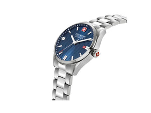 Swiss Military Hanowa Land Roadrunner Quartz Uhr, Blau, 42mm, SMWGH2200102