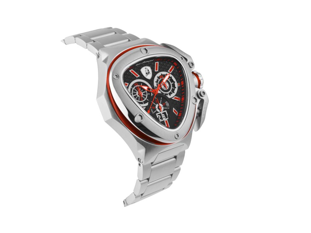 Tonino Lamborghini Spyder X Red SS Quartz Uhr, 53 mm, Chrono, T9XA-SS-B