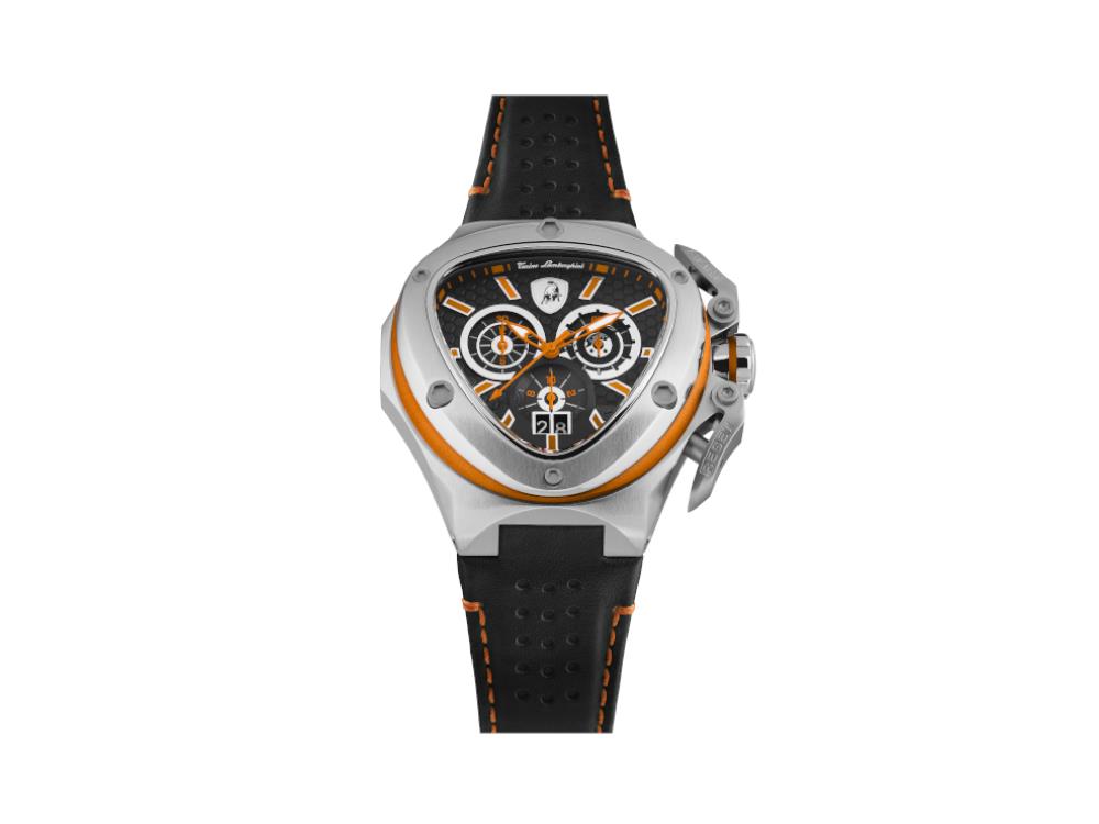 Tonino Lamborghini Spyder X Orange SS Quartz Uhr, 53 mm, Chronograph, T9XB-SS