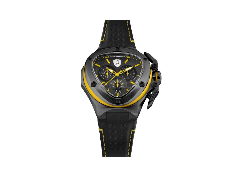 Tonino Lamborghini Spyder X Yellow Quartz Uhr, 53 mm, Chronograph, T9XE