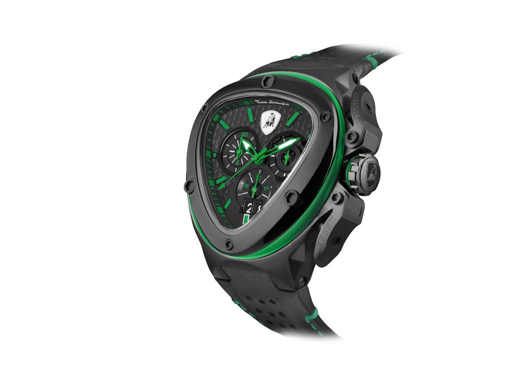 Tonino Lamborghini Spyder X Quartz Uhr Green 53 mm, Chronograph, T9XF