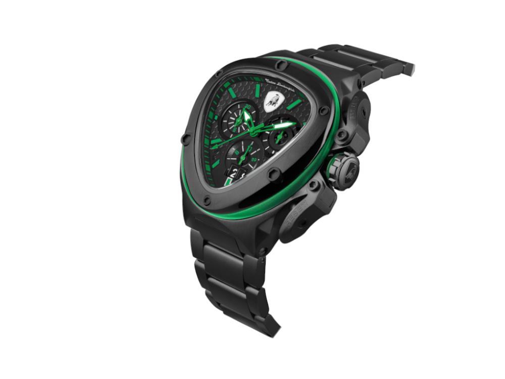 Tonino Lamborghini Spyder X Green Quartz Uhr, 53 mm, Chronograph, T9XF-B