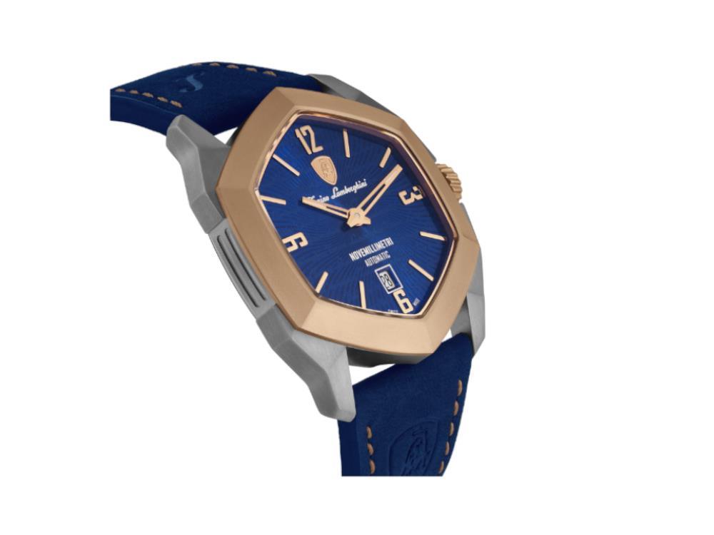 Tonino Lamborghini Novemillimetri Blau Automatik Uhr, Titan, 43 mm, TLF-T08-3