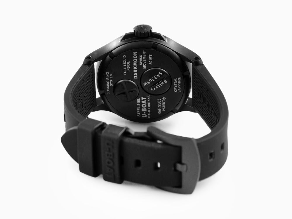 U-Boat Capsoil Darkmoon Soleil Quartz Uhr, IPB, 40 mm, Grün, 9503