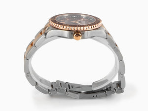 Victorinox Maverick Quartz Uhr, Braun, 43mm, Stahlband und Roségold PVD, V241951