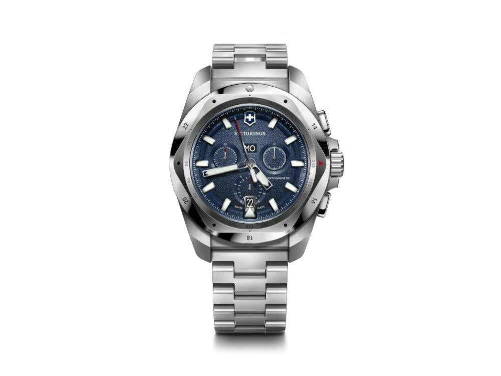 Victorinox I.N.O.X. Chrono Quartz Uhr, Blau, 43 mm, V241985