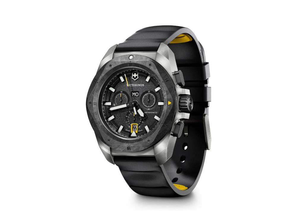 Victorinox I.N.O.X. Quartz Uhr, Titan, Schwarz, 43 mm, Chronograph, V242011