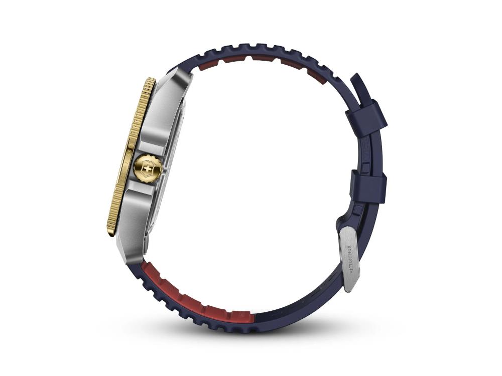 Victorinox Journey 1884 Quartz Uhr, Blau, 43 mm, PVD, Edelstahl 316L, V242013