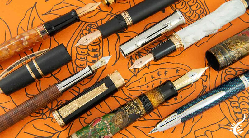 Einzigartige Materialien in Schreibgeräten