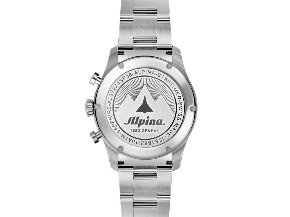 Alpina Startimer Pilot Chronograph Big Date Quartz Uhr, 41 mm, AL-372BW4S26B