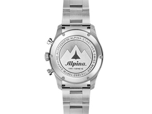 Alpina Startimer Pilot Chronograph Big Date Quartz Uhr, 41 mm, AL-372BW4S26B