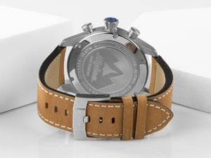 Alpina Startimer Pilot Chronograph Big Date Quartz Uhr, AL-372, Blau, Lederband