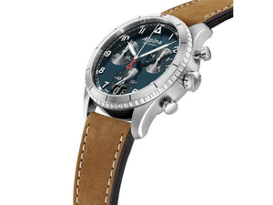 Alpina Startimer Pilot Quartz Uhr, 41 mm, Blau, Tag, AL-372NW4S26