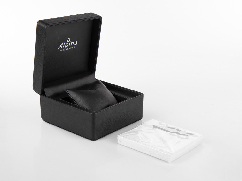 Alpina Startimer Pilot Automatik Uhr, 41 mm, Schwarz, Tag, AL-525BBG4S26