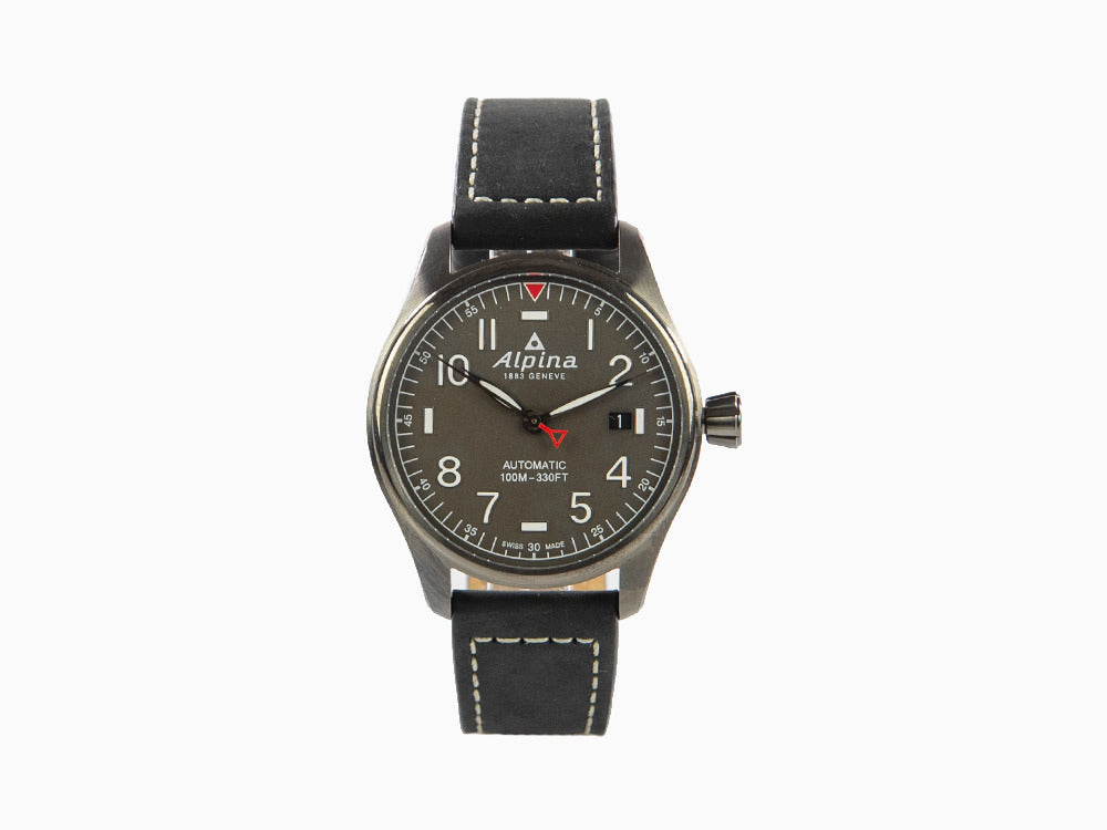 Alpina Startimer Automatik Uhr, AL-525, Titan, 40 mm, Grau, AL-525G3TS6